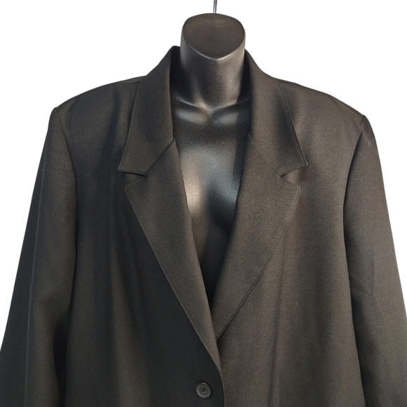 Vintage Alfred Dunner Women's Black Blazer Jacket Size 20 - Picture 3 of 6